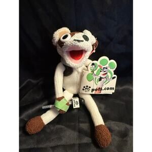 Vintage Y2K Pets.Com Sock Puppet Ad Dog w Tags